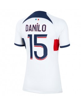 Billige Paris Saint-Germain Danilo Pereira #15 Bortedrakt Dame 2023-24 Kortermet